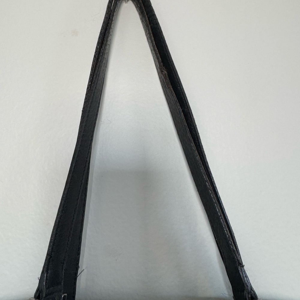 Gucci vintage black monogram tote bag canvas and leather - Picture 7 of 12
